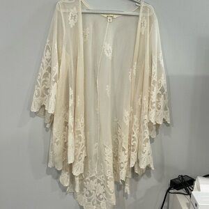 Miami Cream Mesh Cardigan